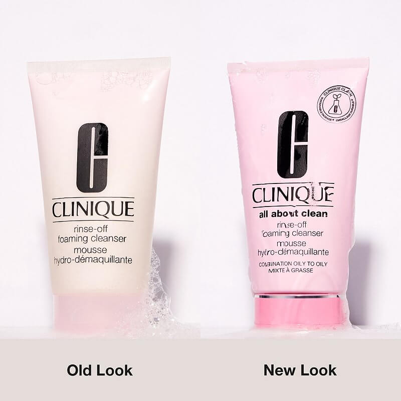 Clinique All About Clean Rinse Off Foaming Cleanser "ปรับเปลี่ยนแพ็คเก็จใหม่ สีไฉไลกว่าเดิม"